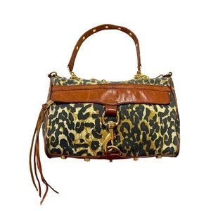 Rebecca Minkoff Leopard Print Crossbody Bag Purse